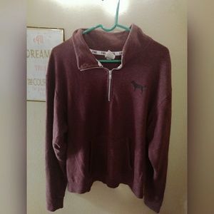 Maroon PINK quarter zip pullover